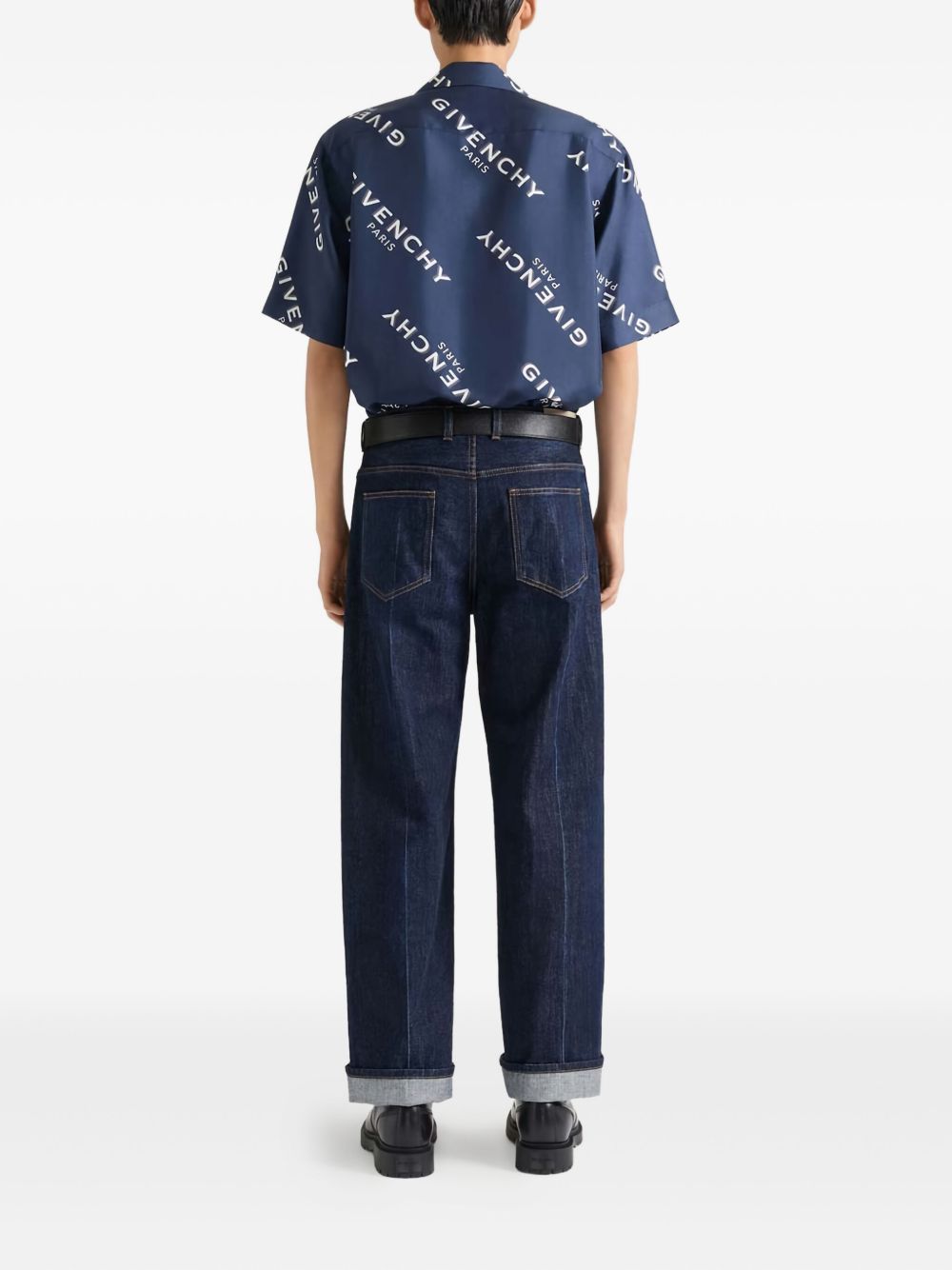 logo-print short-sleeved shirt