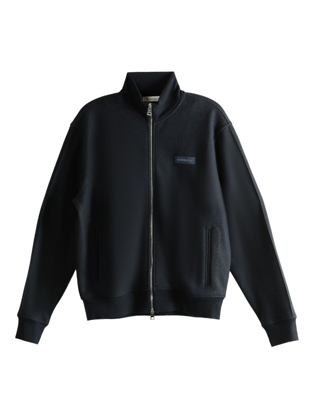 zip-up cardigan
