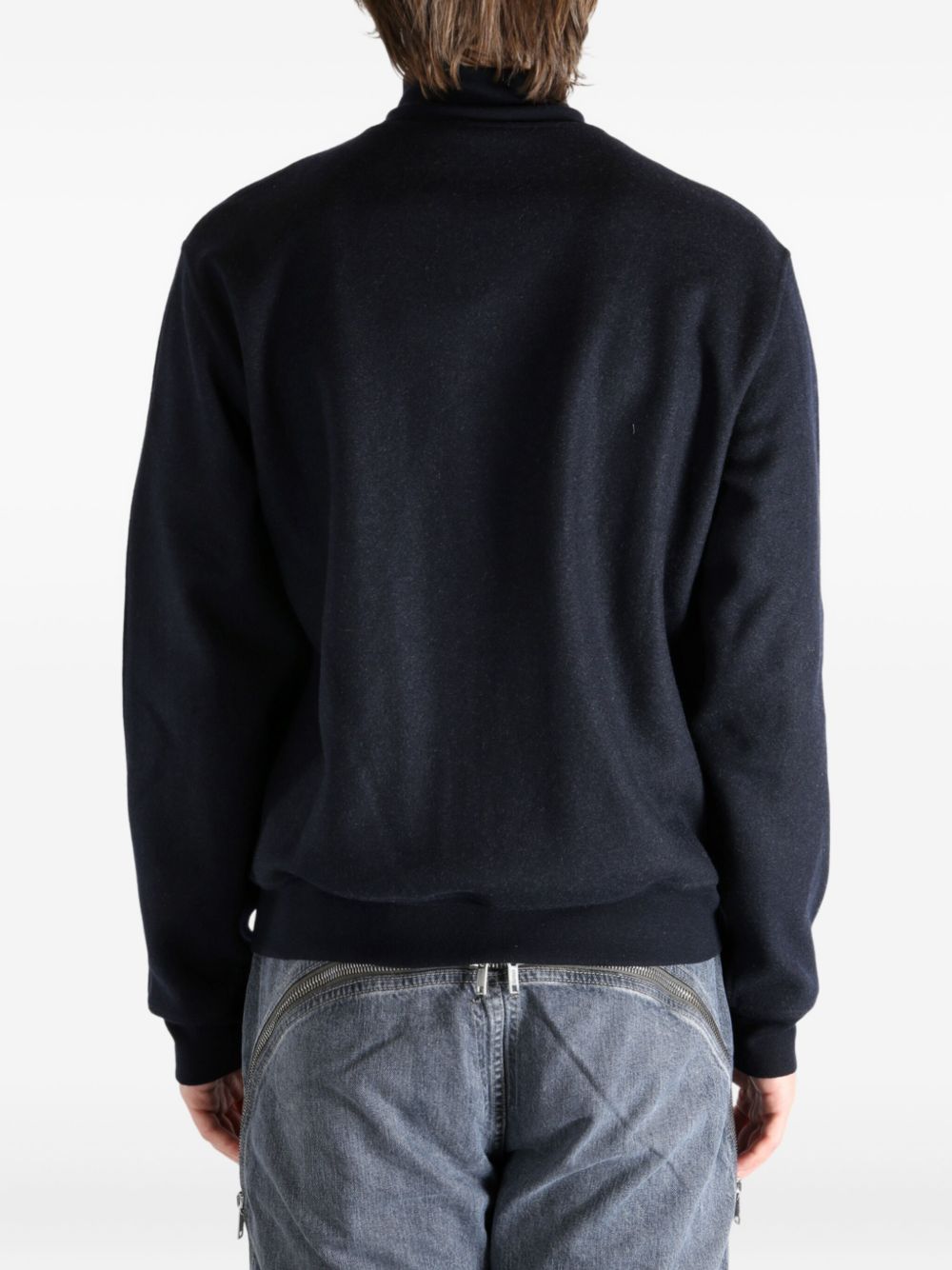 zip-up cardigan