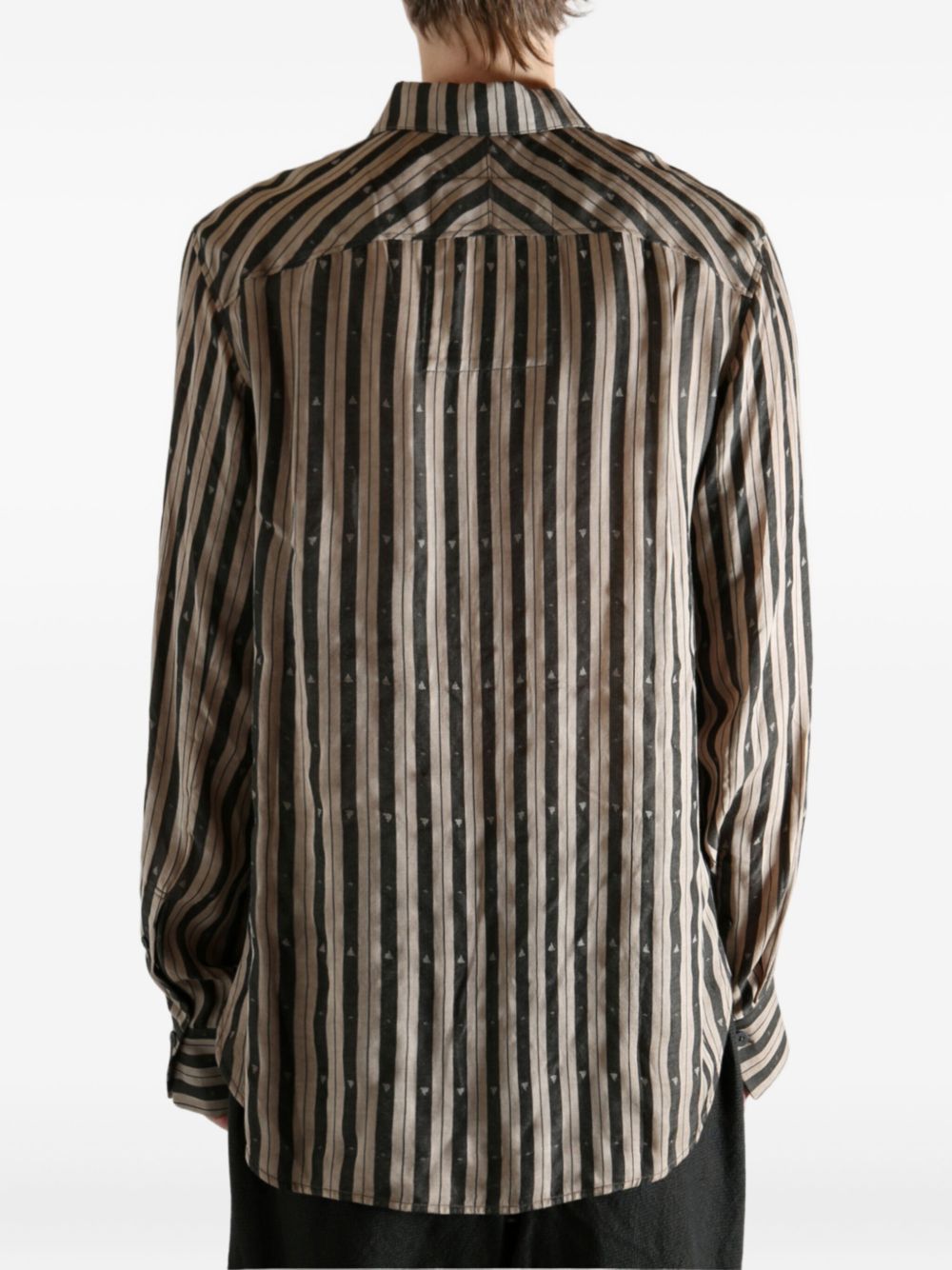 striped buttoned shirt