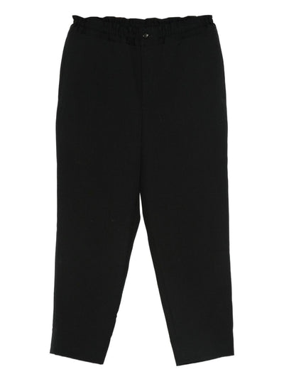 Elasticated-Waist Wool Trousers