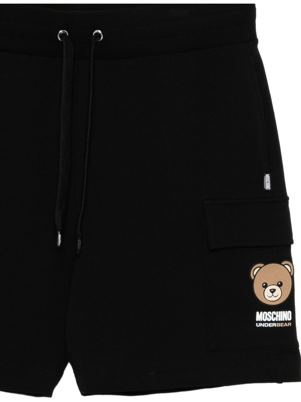 teddy-print shorts