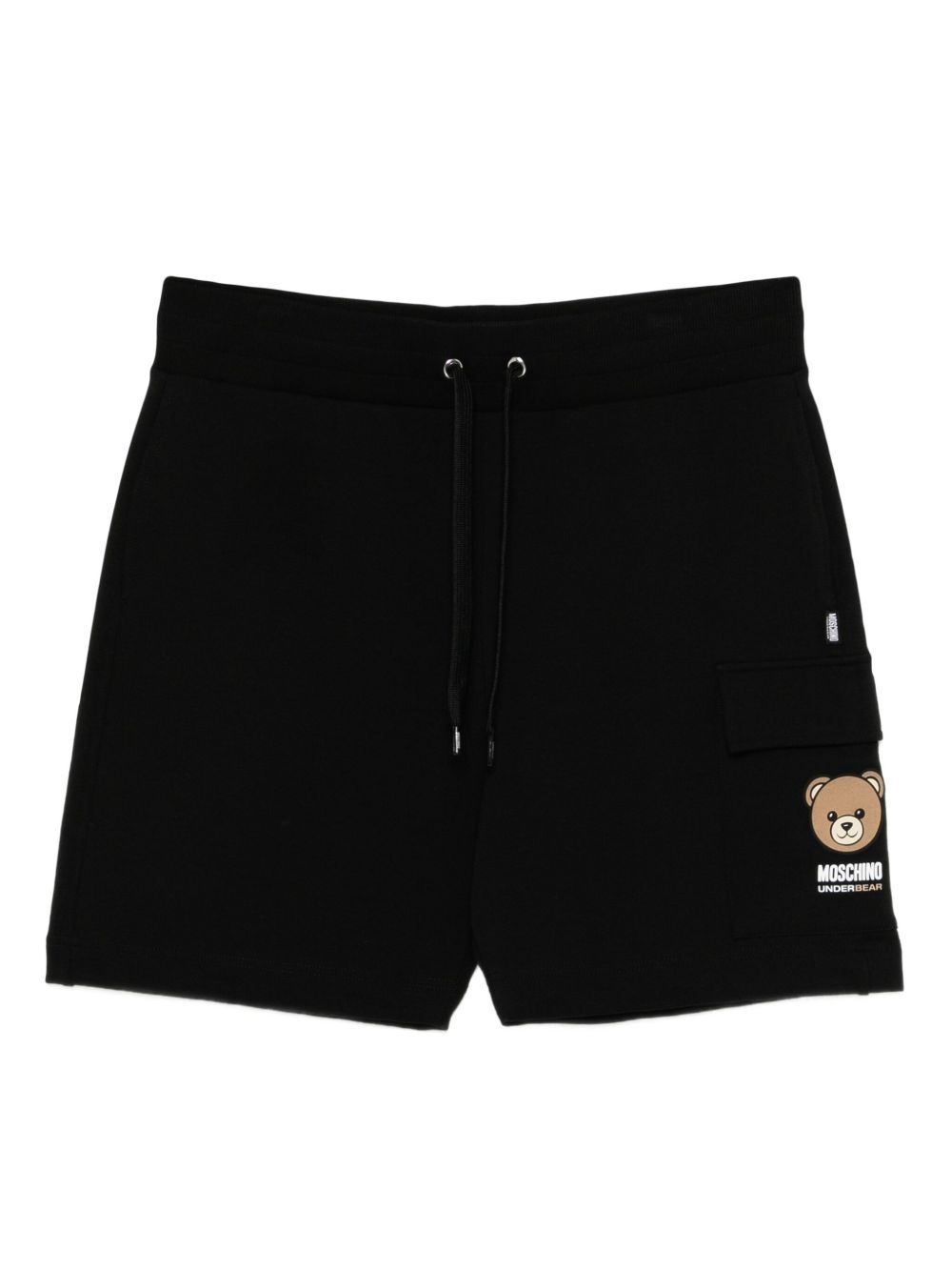 teddy-print shorts