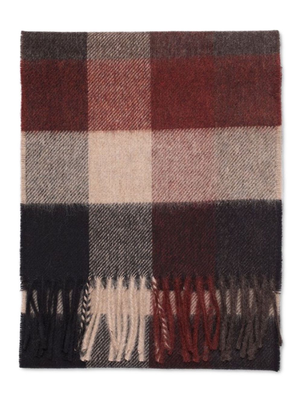 Moon checked scarf