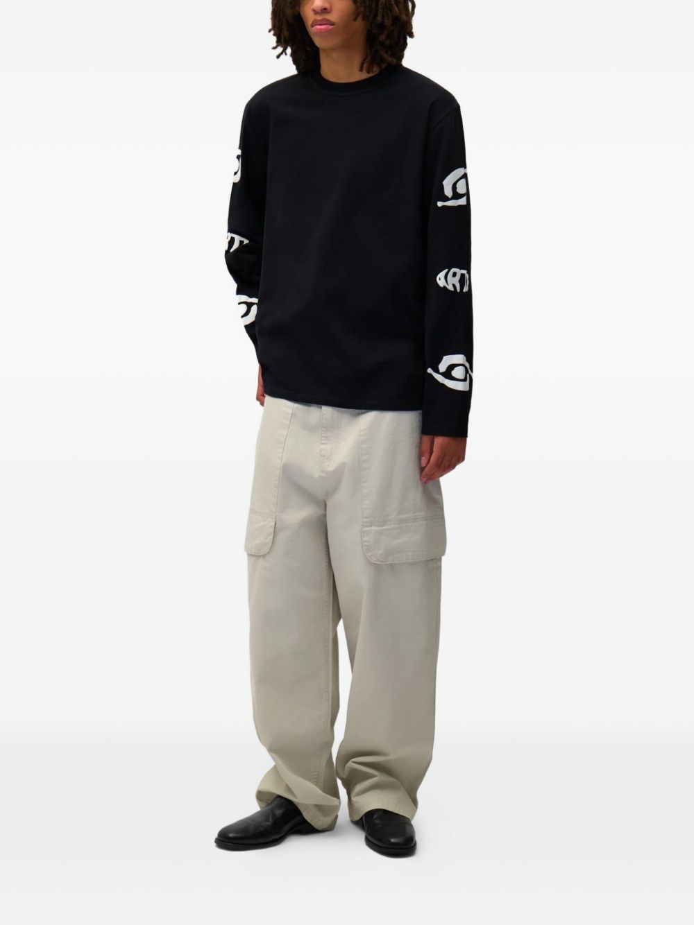 double-pocket cotton trousers