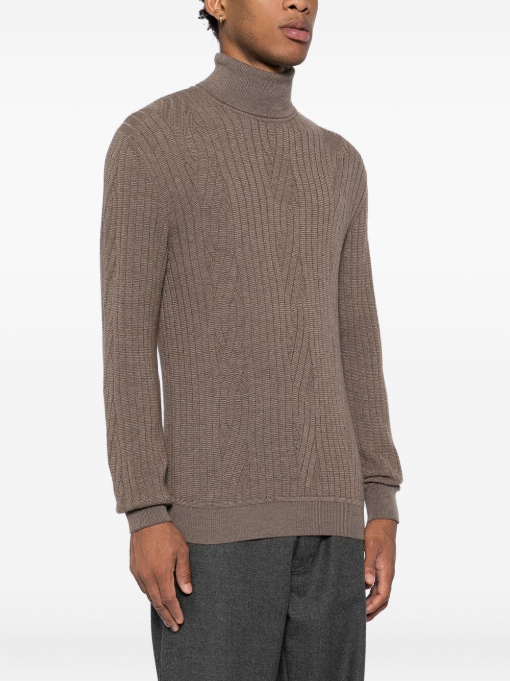 cable-knit sweatshirt