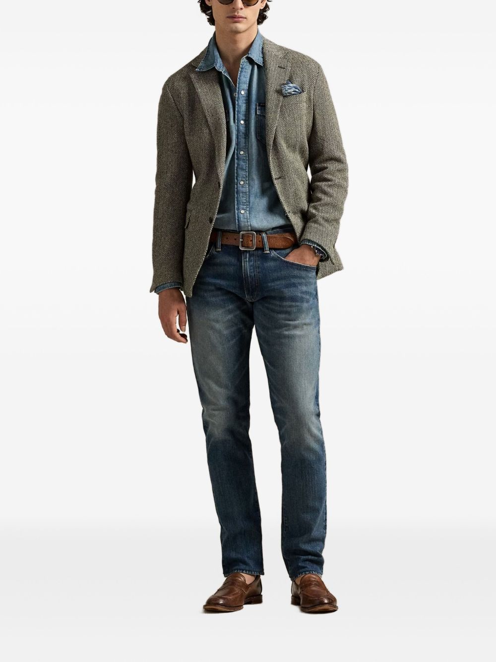 western denim shirt