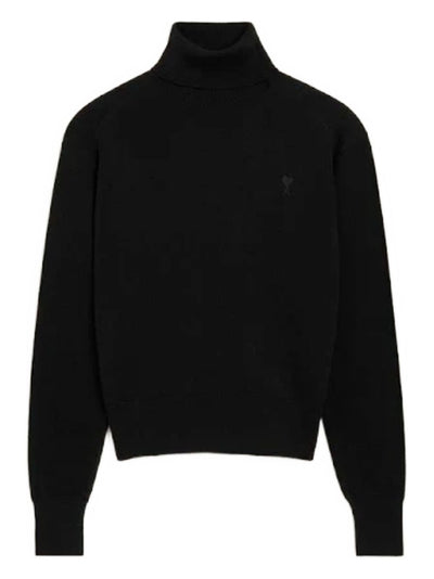 Ami De Coeur-Embroidered Turtleneck Sweater