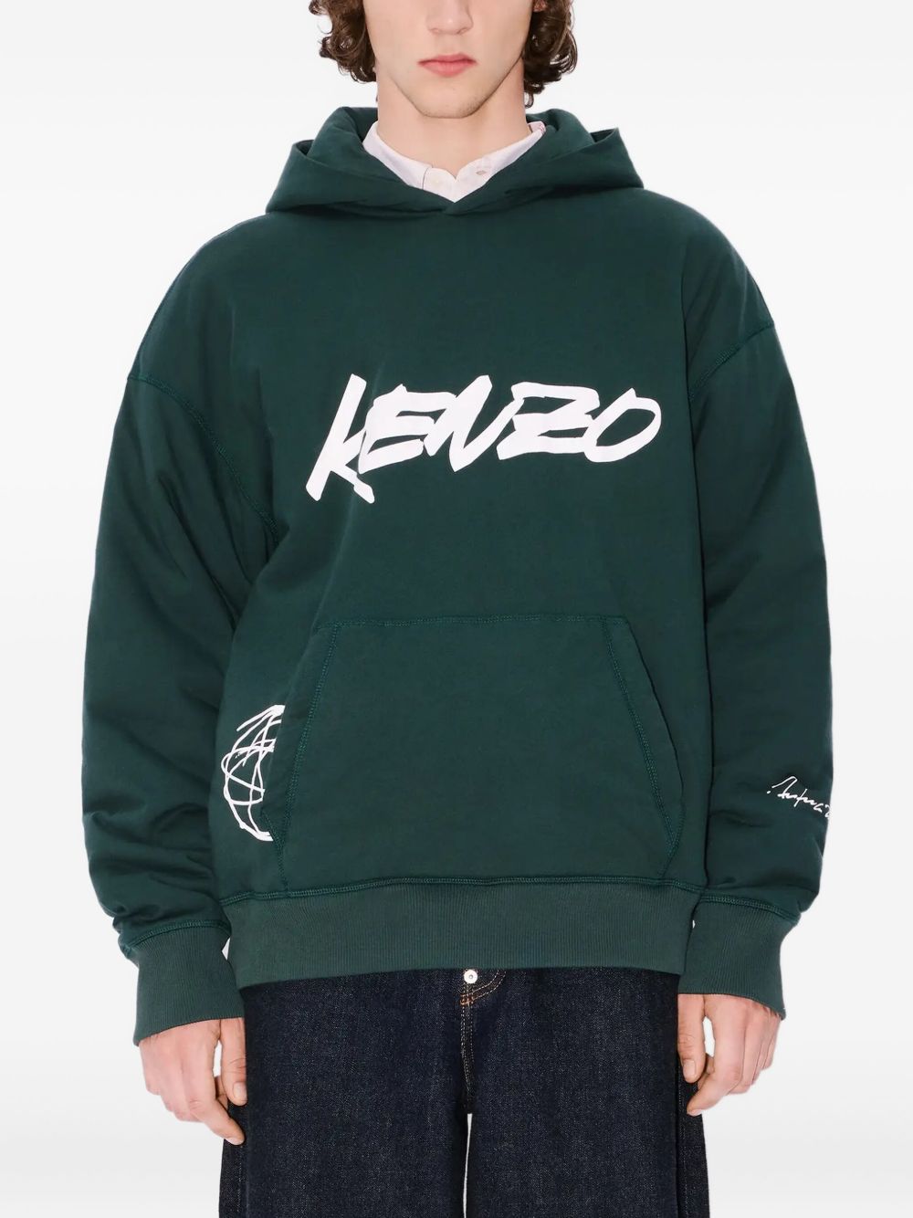 x Futura 2000 atom-flower print hoodie