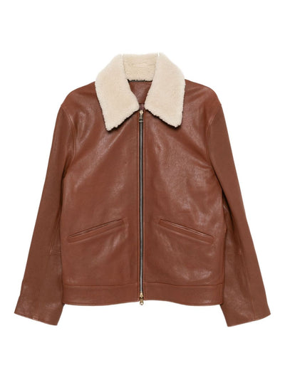Collared Leather Jacket