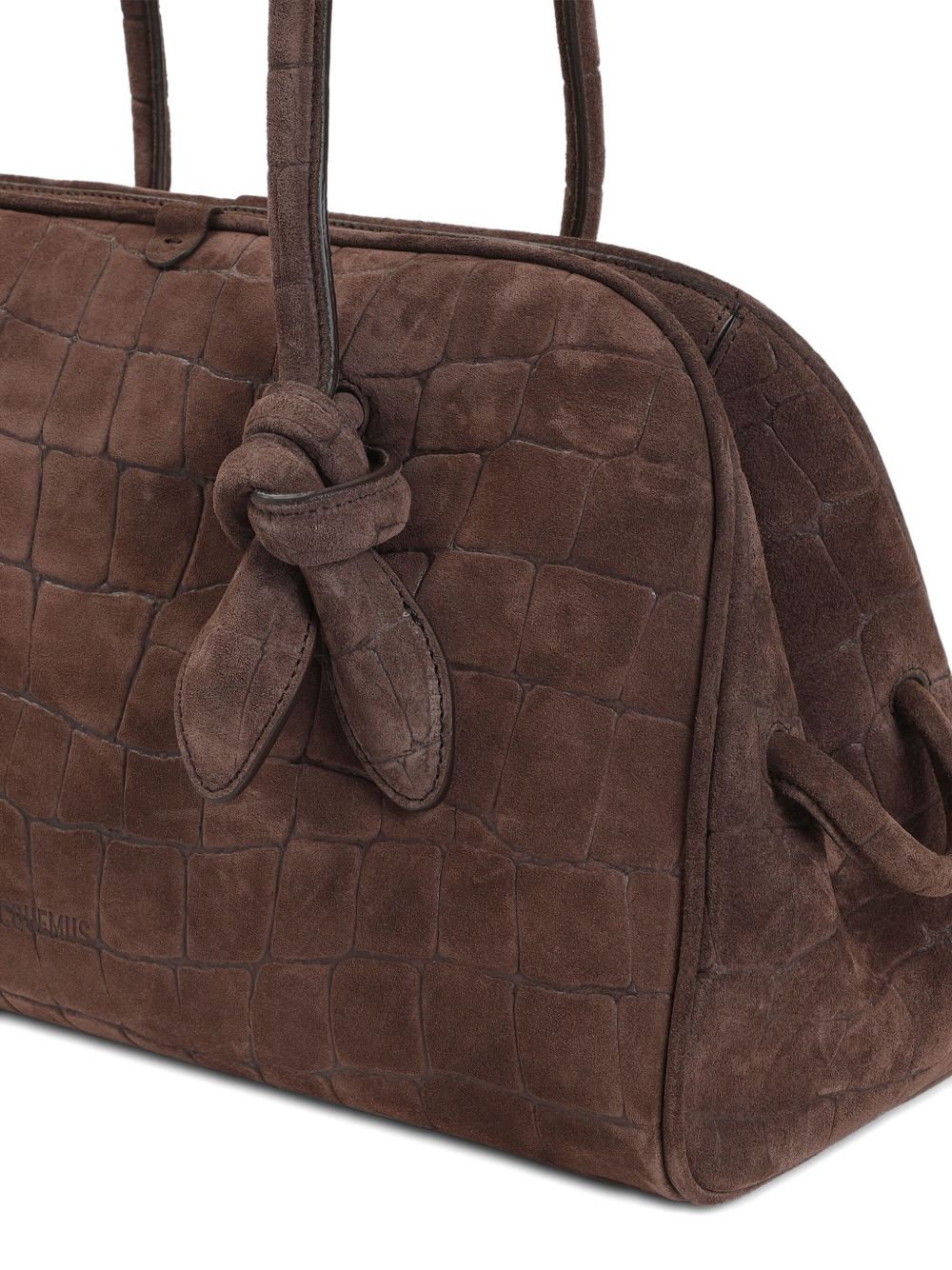 A Turismo crocodile-embossed knot-detail tote bag