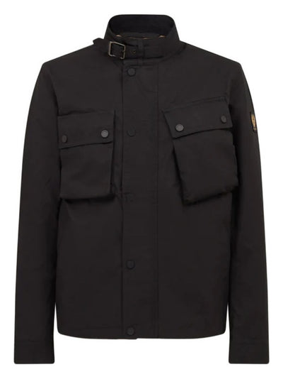 Button-Fastening Flap-Pocket Jacket