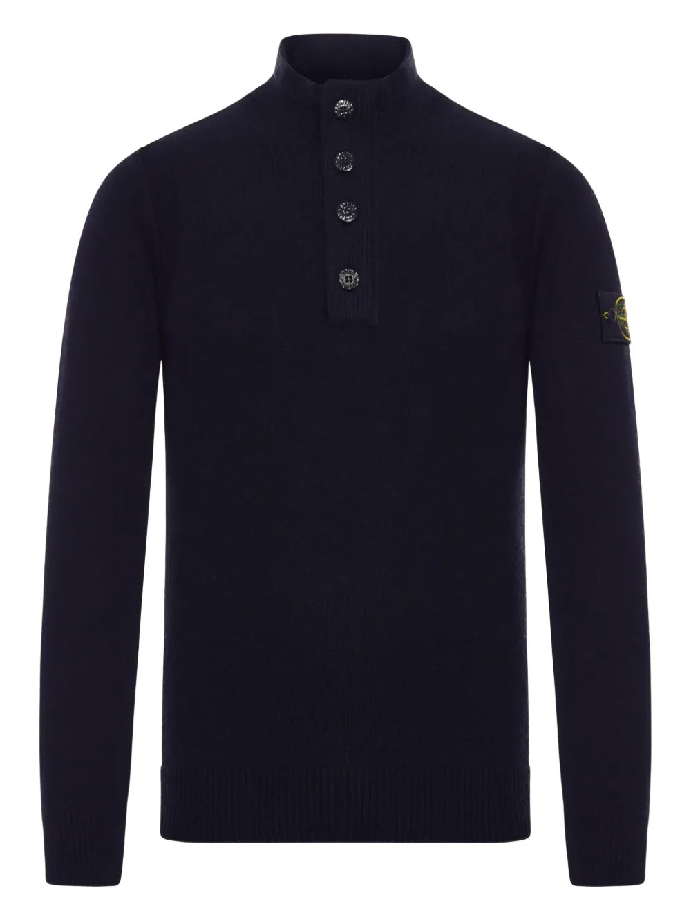 button-fastening polo shirt