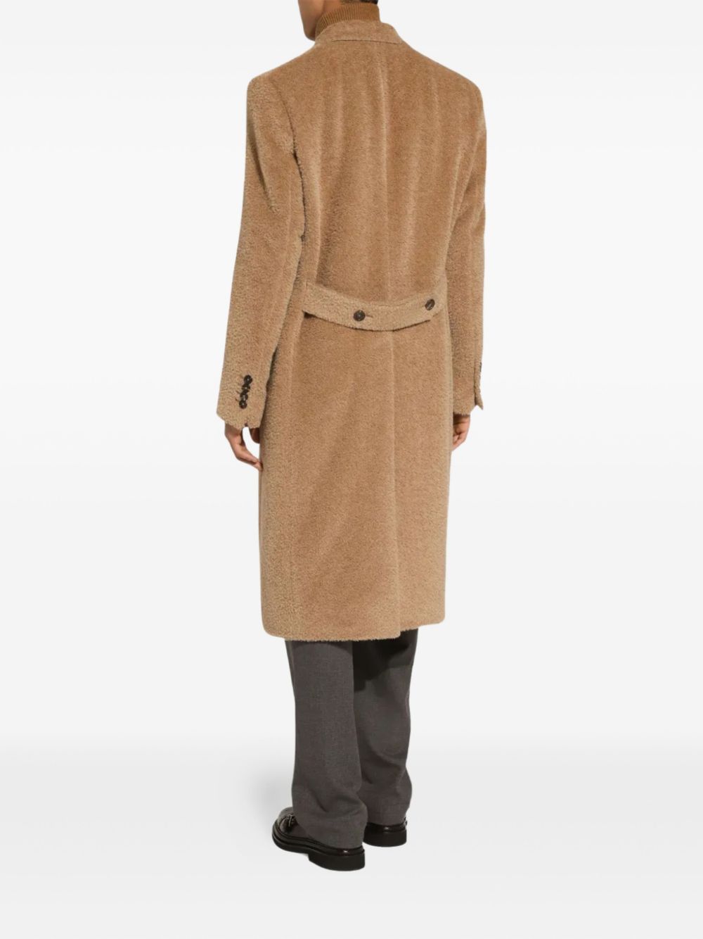 double-breasted wool coat