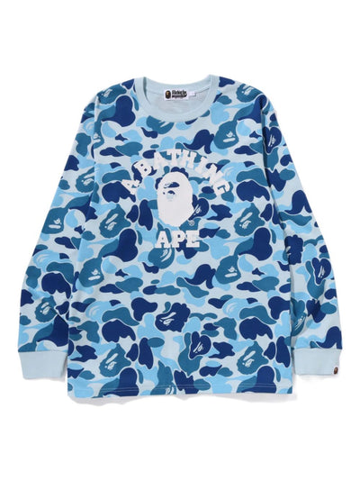 Camouflage-Print Long Sleeve T-Shirt