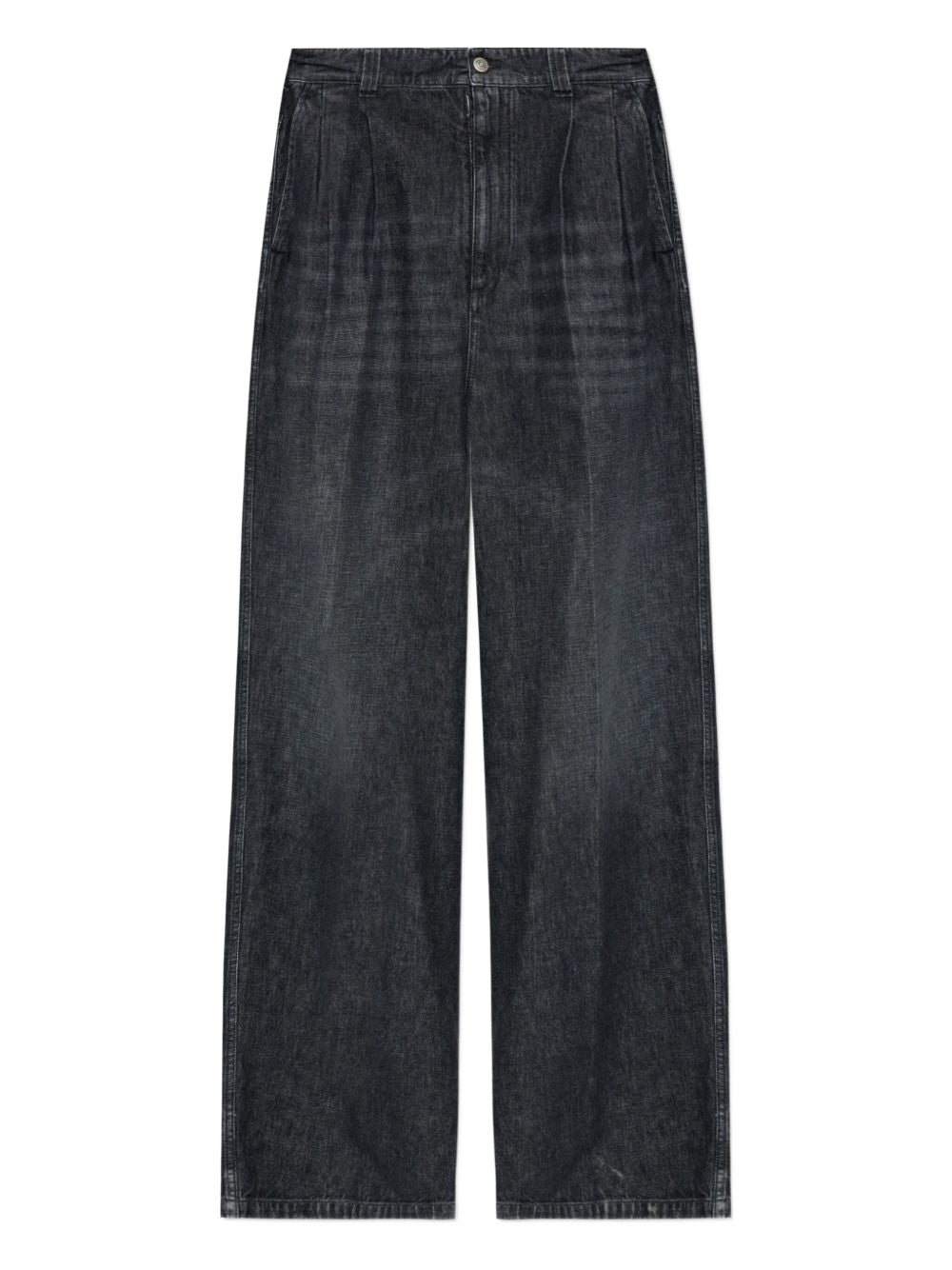 button-fastening jeans