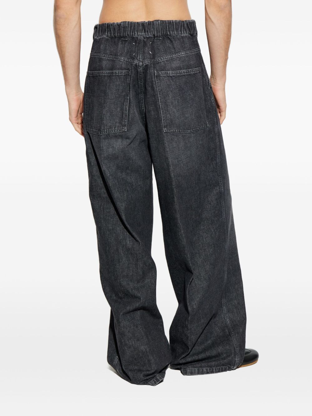 button-fastening jeans