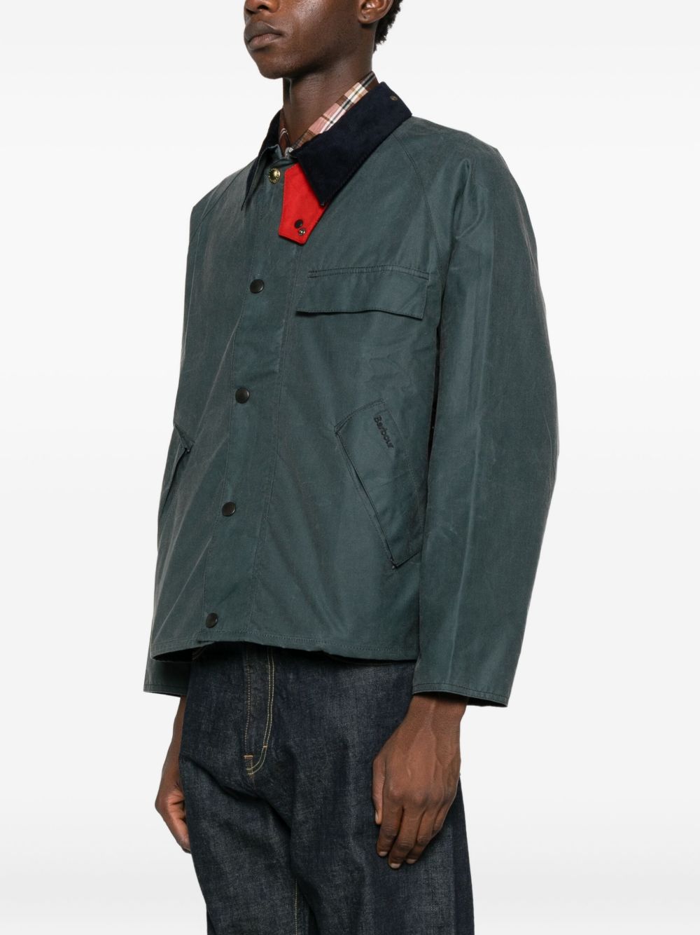 buttoned pocket jacket