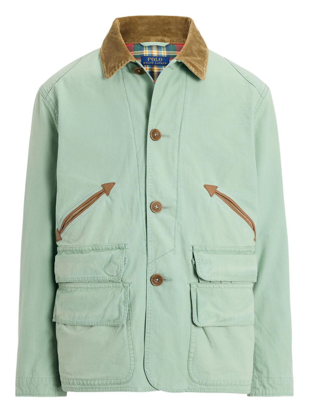 corduroy-collar military jacket