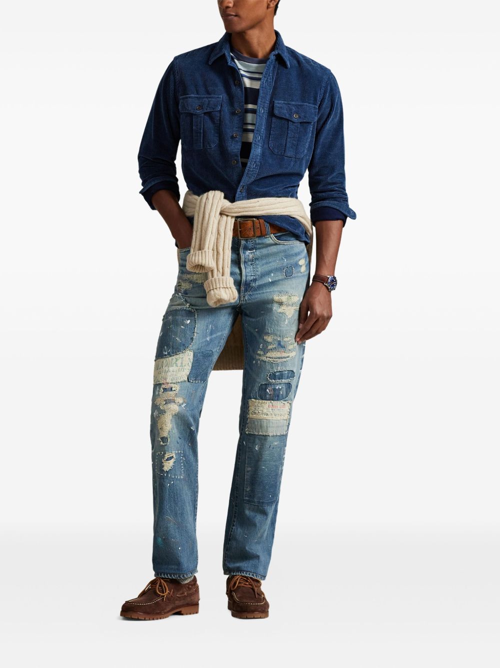 patchwork jeans