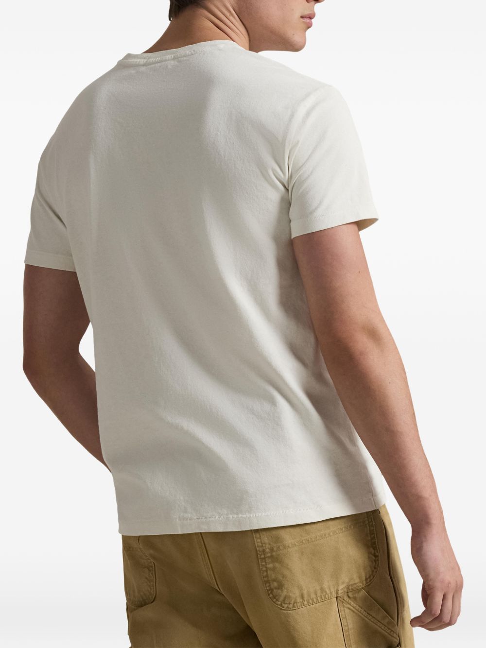 crew-neck printed T-shirt