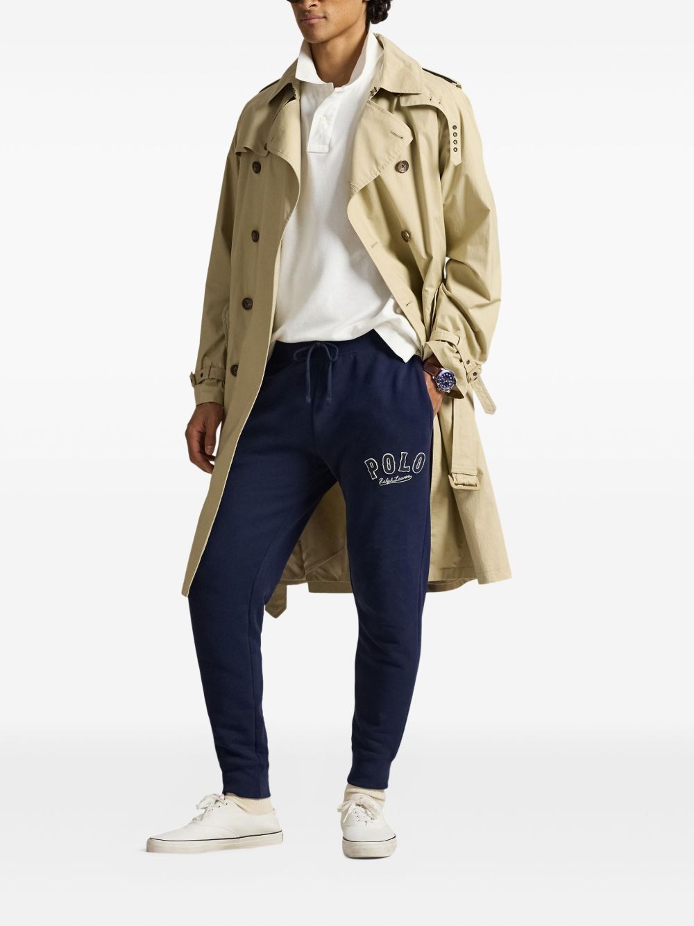 logo-print track pants