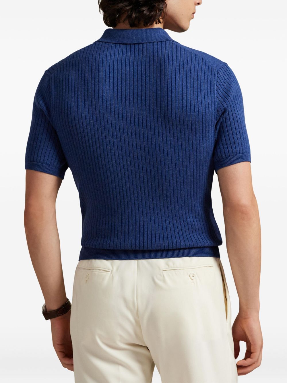 collared ribbed T-shirt