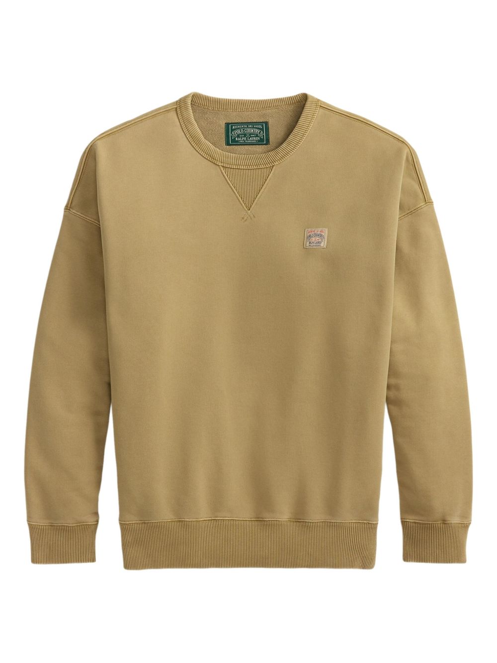 crew-neck long-sleeve sweatshirt