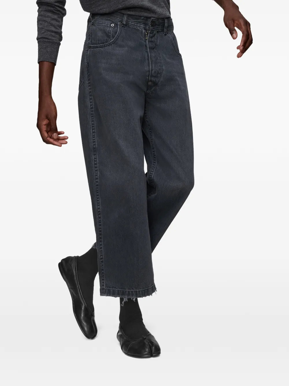 Frayed Cropped Trousers