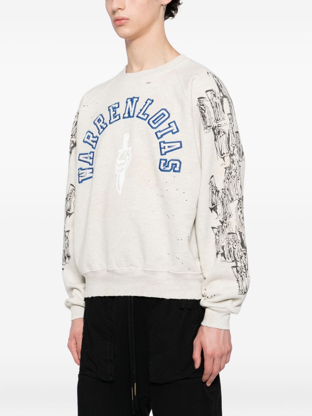logo-embroidered sweatshirt