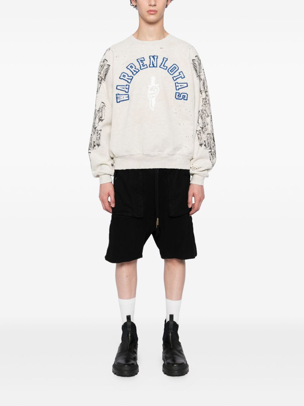 logo-embroidered sweatshirt