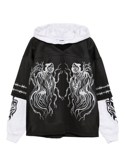 Graphic-Print Hoodie
