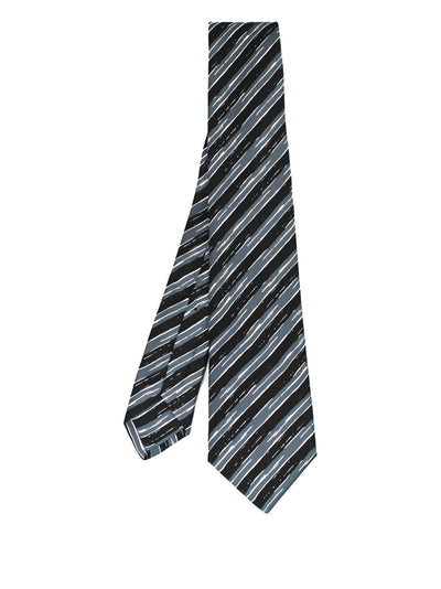 Striped-Pattern Silk Tie
