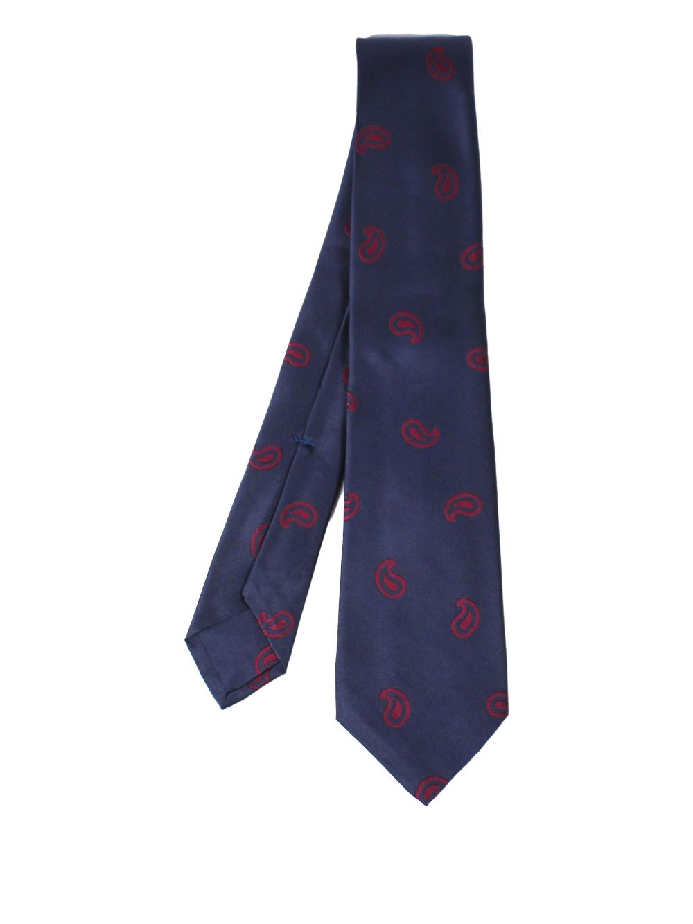 paisley-pattern silk tie
