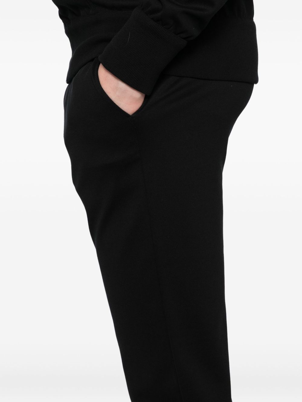 logo-embroidered trousers set