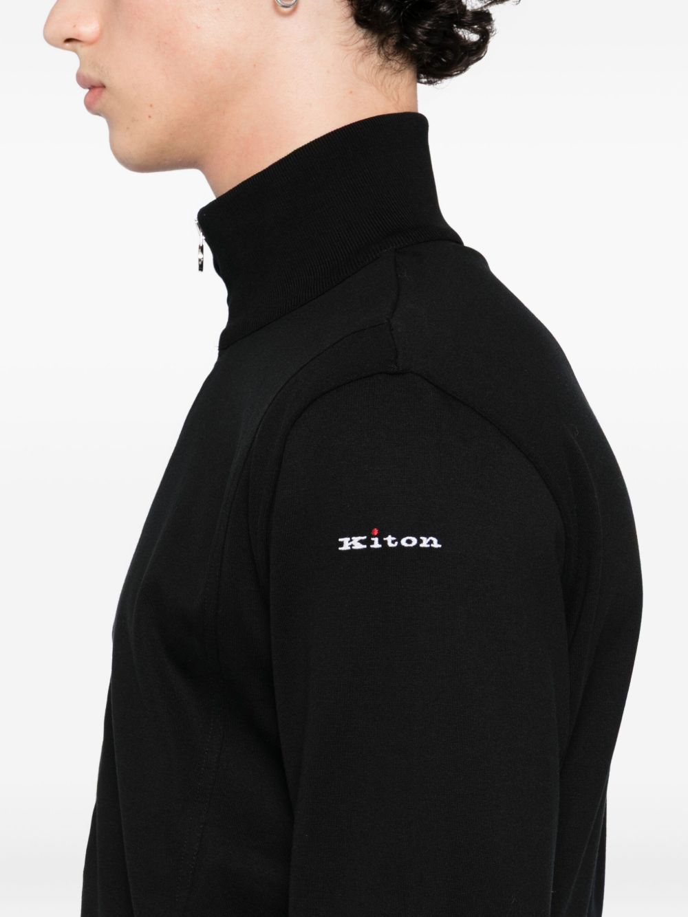 logo-embroidered trousers set