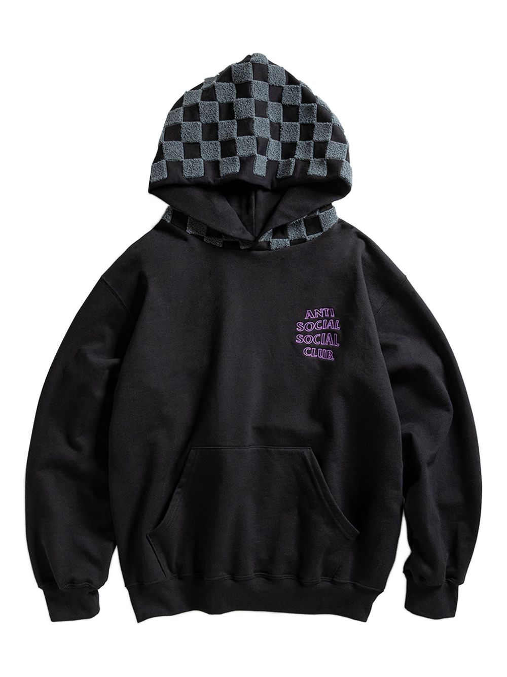chenille checkered hoodie