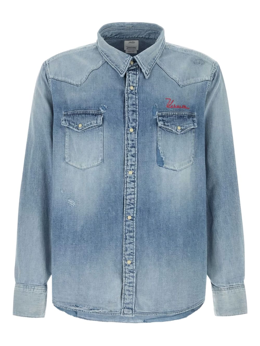 pocket denim shirt