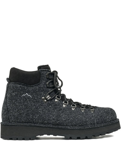x Diemme Felt Lace-Up Boots