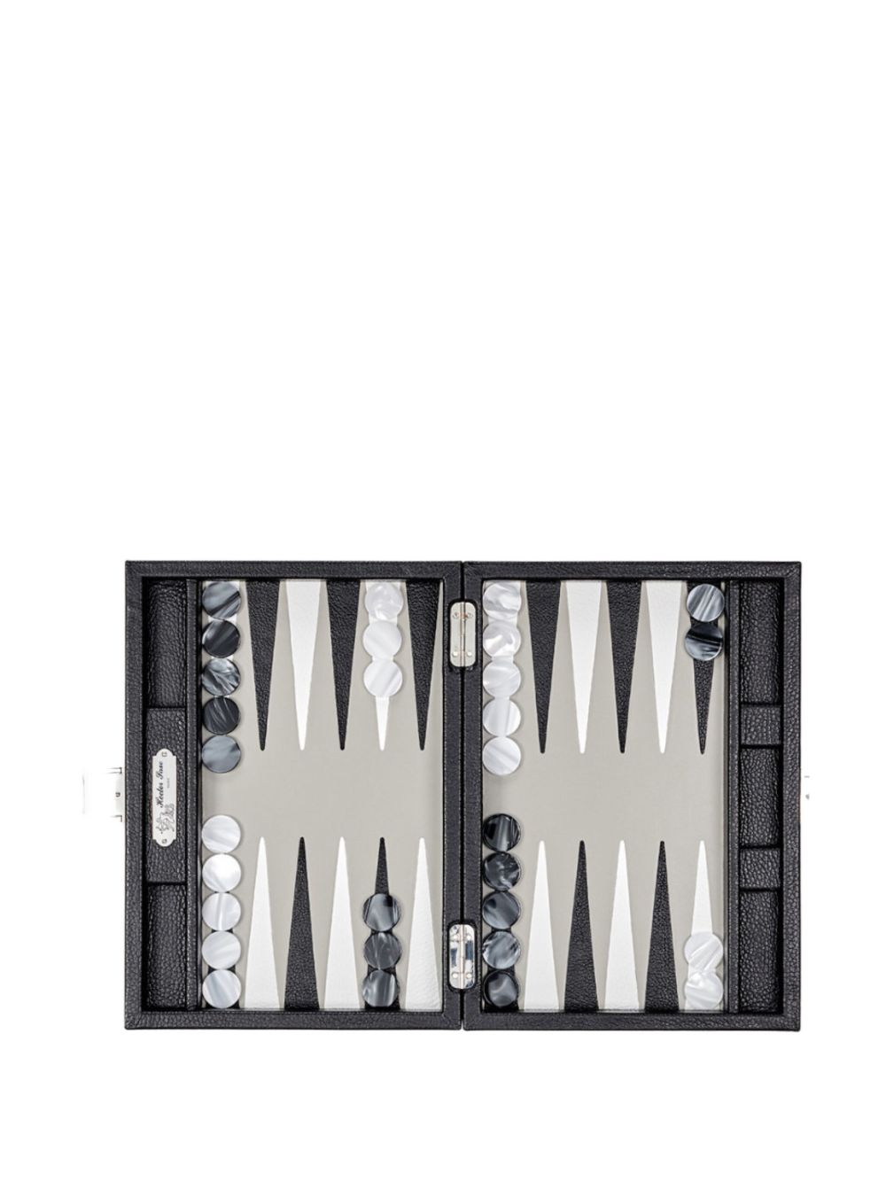 leather backgammon set