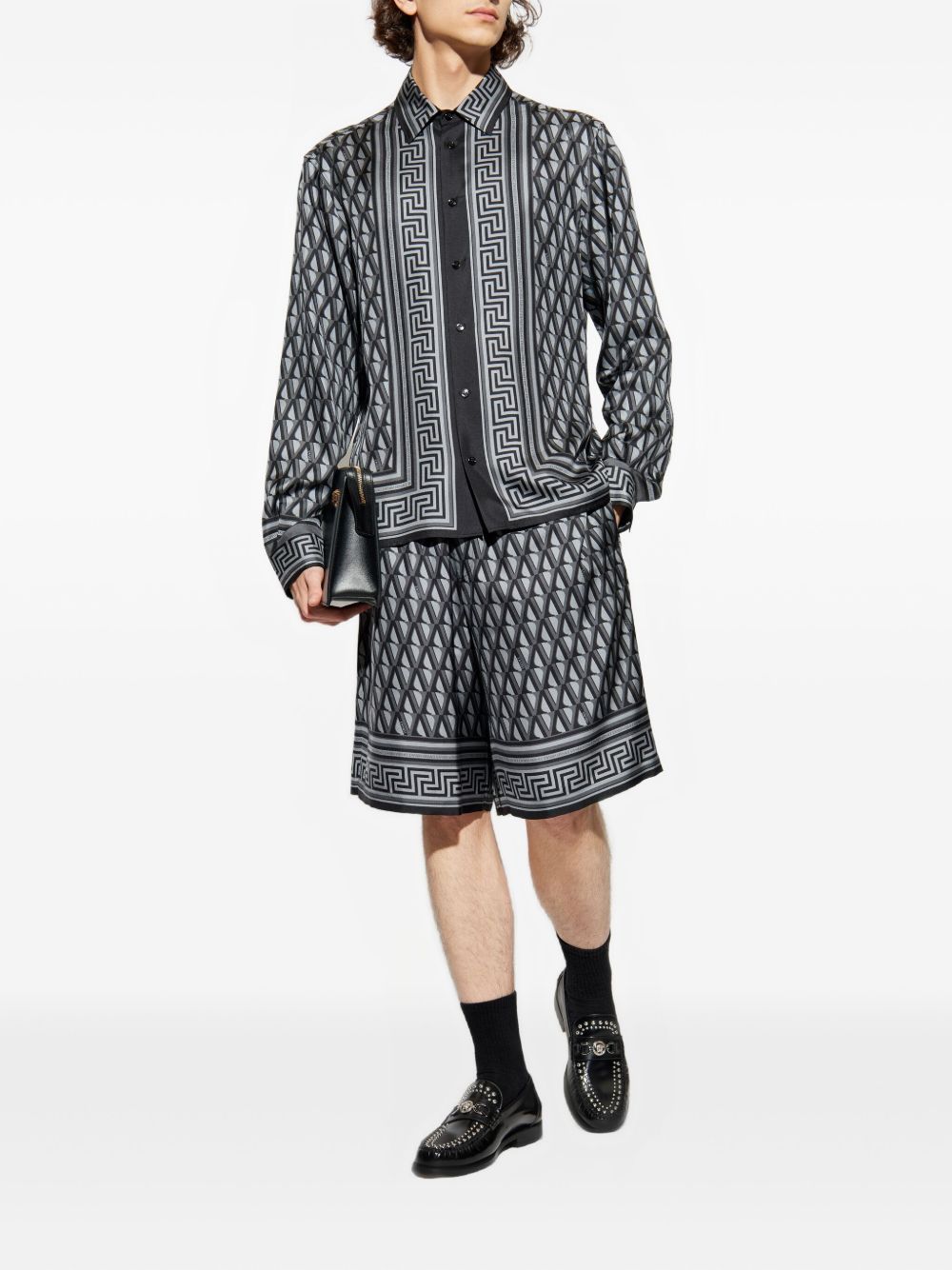 geometric-pattern shirt