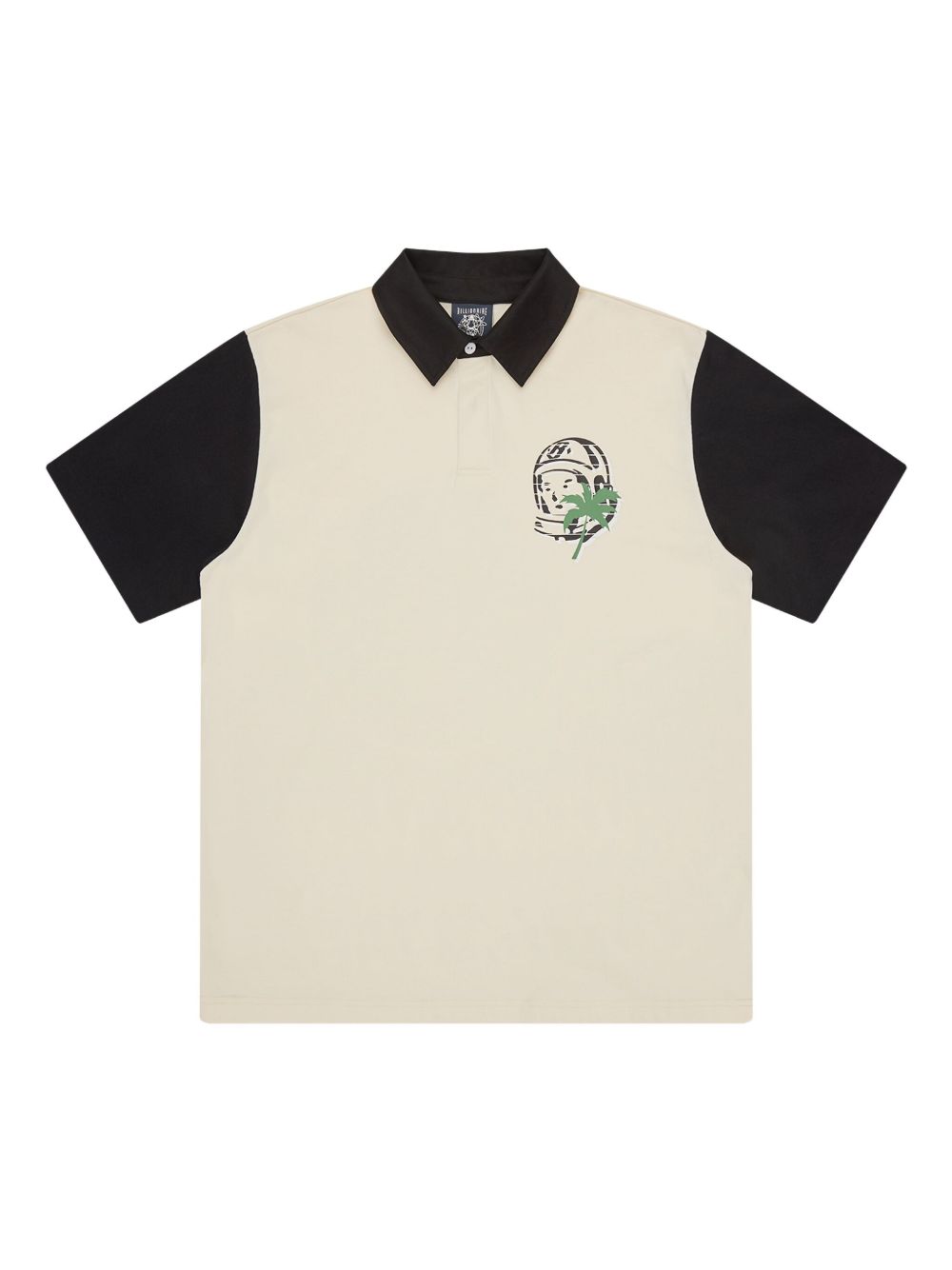 short-sleeve graphic-design polo shirt