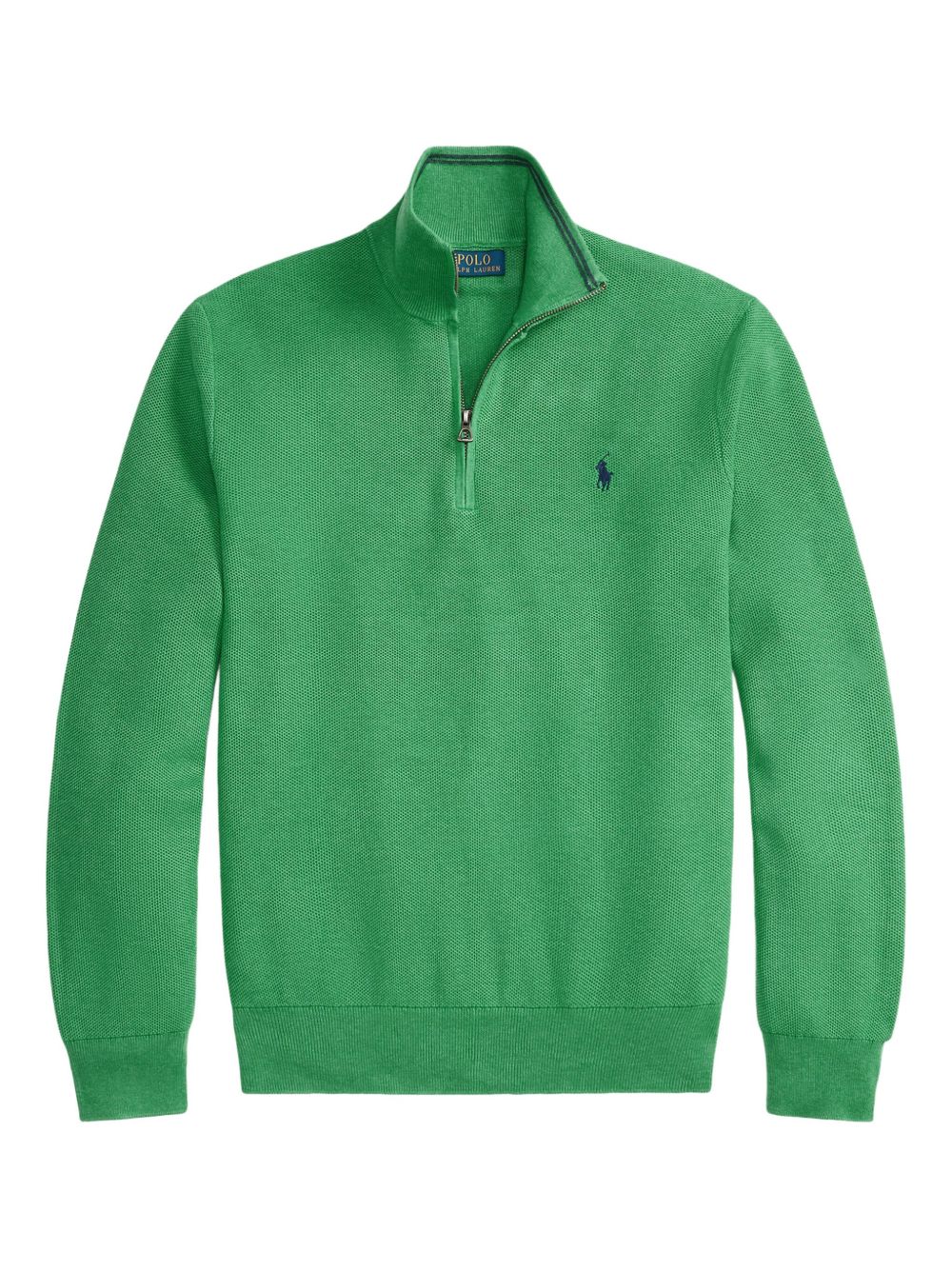 quarter-zip cotton sweater