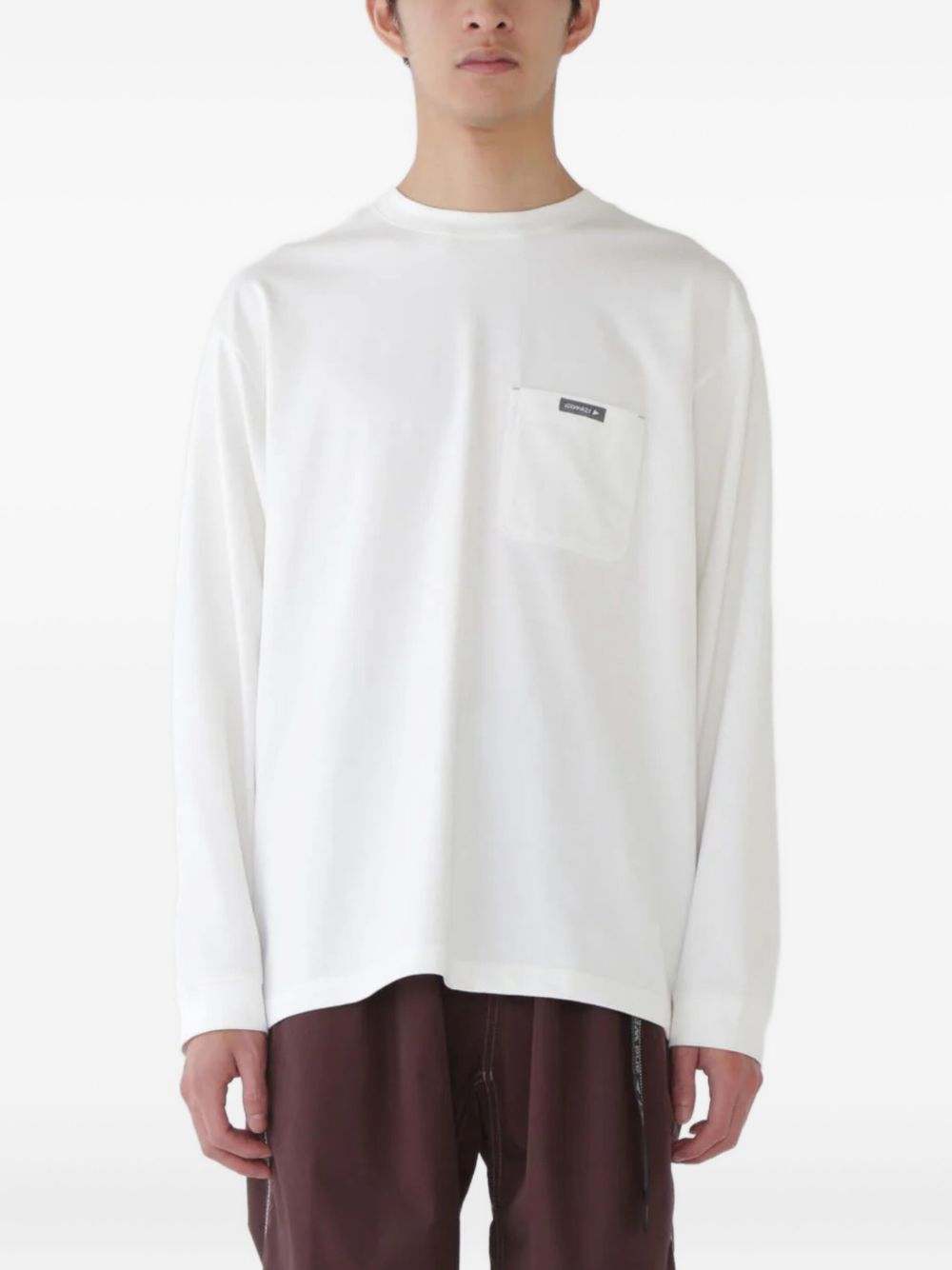 chest-pocket long-sleeve T-shirt