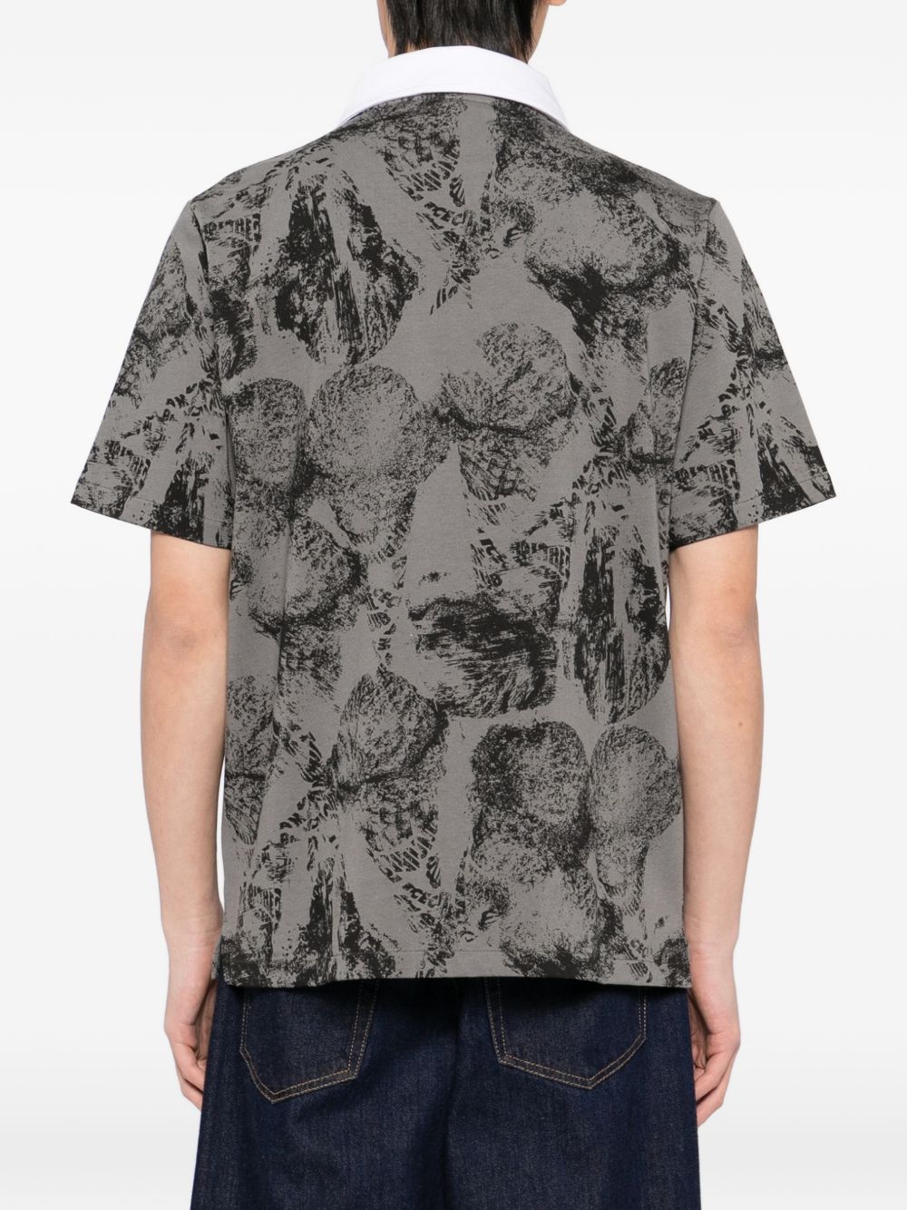 cone-stamp polo shirt