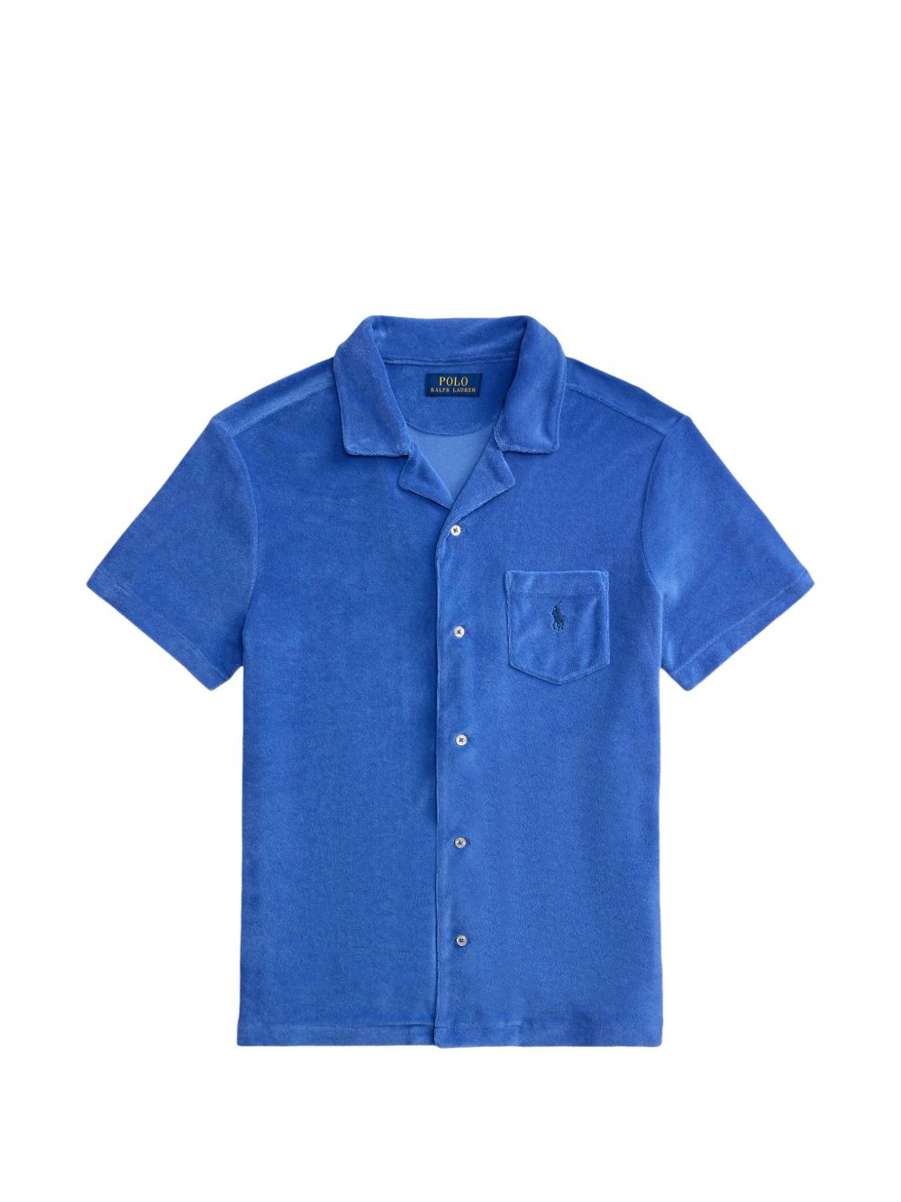 button-fastening chest-pocket shirt