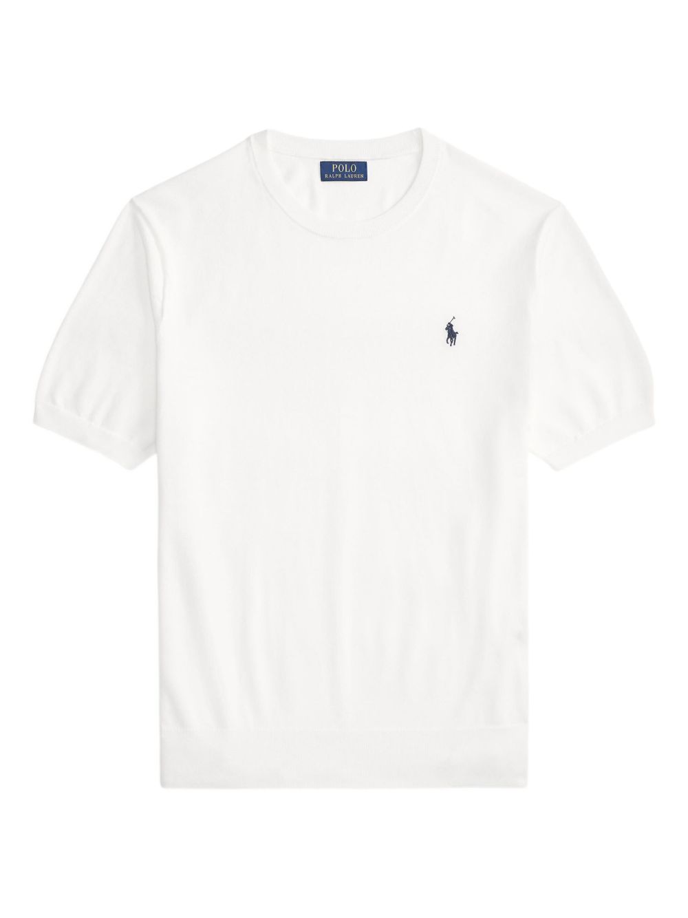 embroidered crew-neck short-sleeve T-shirt