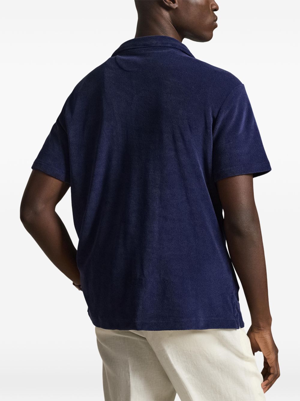 logo-embroidered shirt