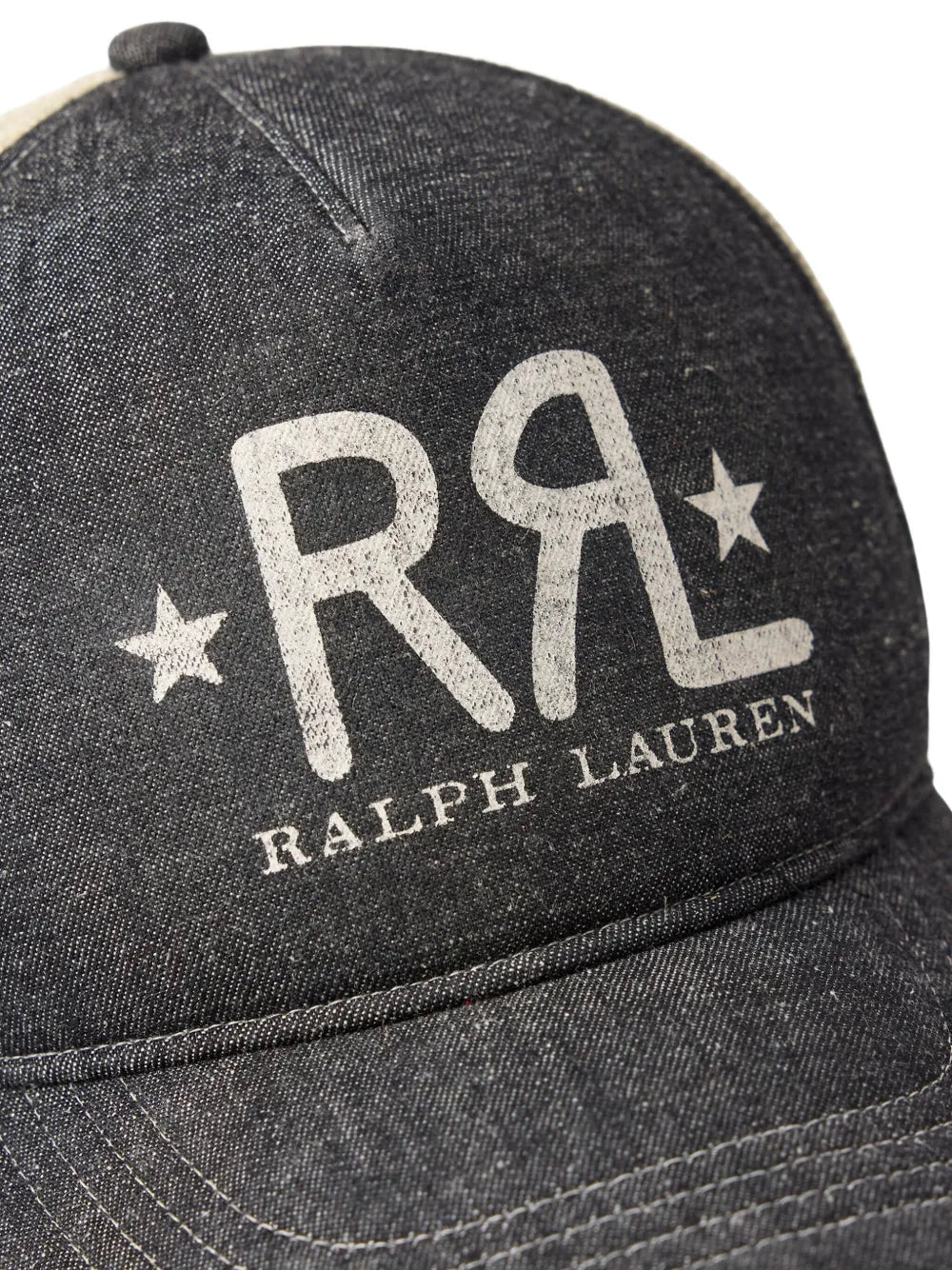 logo-print mesh cap