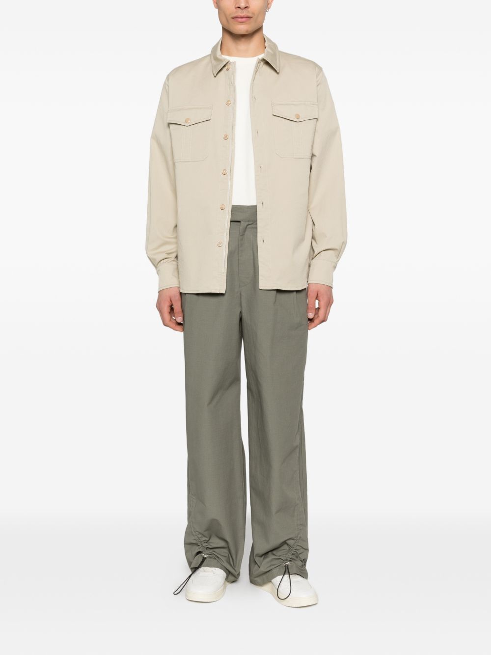 gabardine pocket overshirt